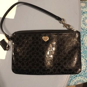 Coach purse! New w/o tags! Black, small wristlet🖤